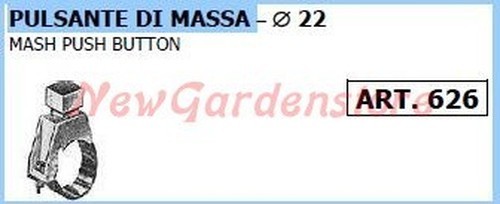 Bouton masse ø22mm - bouton,
