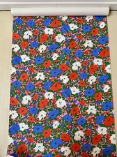 Papier peint vintage fleurs vinyl 1970 années 70 wallpaper pattern scrapbooking