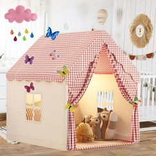 Tente pour Enfants, Cabane Enfant Intérieur et Extérieur, Maison de Jouets, T...
