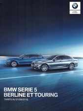 Brochure BMW Serie 5 / Touring G30 / G31 (Equipements Prix) 06/2018 France