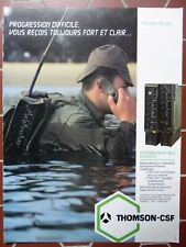 8/1984 PUB THOMSON-CSF TELECOMMUNICATIONS HF/BLU TRC 340 350 ORIGINAL FRENCH AD