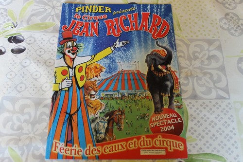 Programme cirque jean - jean, richard