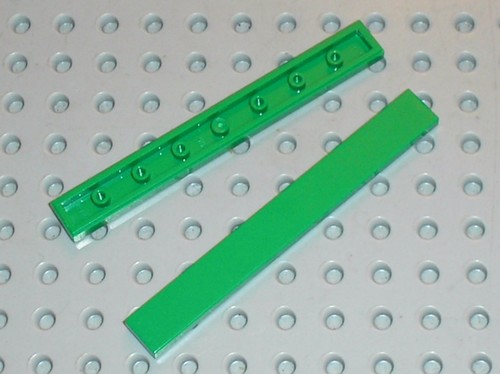 Lego green tile - x,