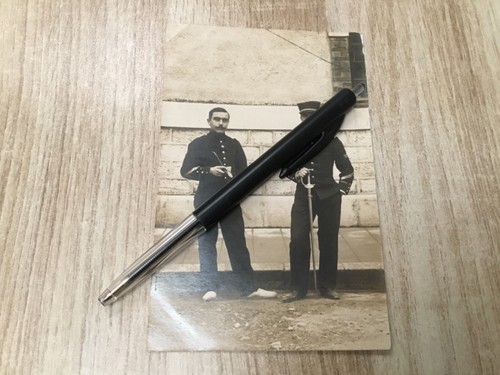 Carte postale photo poilu - postale,