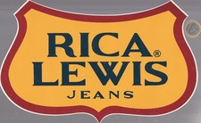 Autocollant. C22 jean's. RICA LEWIS. 25 X 15.5 Cm