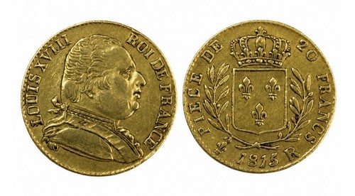 Francs louis xviii - francs, 1815