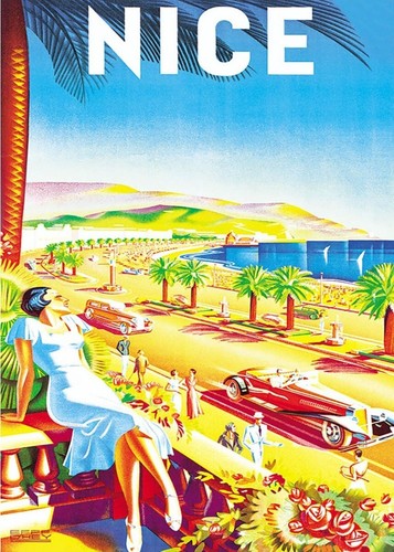 Affiche nice provence alpes - affiche,