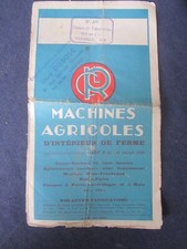 ANCIENNE BROCHURE MACHINES AGRICOLES USINES LANDRECIES 1939