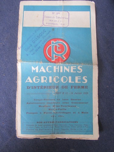 Ancienne brochure machines - ancienne,