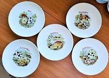 Ensemble de 5 Assiettes à Fromage Vintage en Porcelaine par BAVARIA SCHUMANN