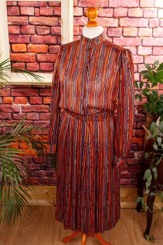 Robe soie vintage à - vintage,