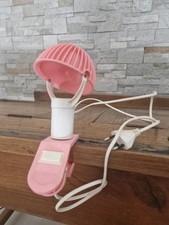 SARLAM LAMPE SPOT LISEUSE CHAMPIGNON PINCE VINTAGE ANNEES 70 PLASTIC ROSE LOFT 