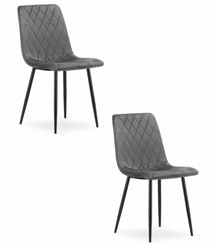 Fauteuil turin velours gris - turin,
