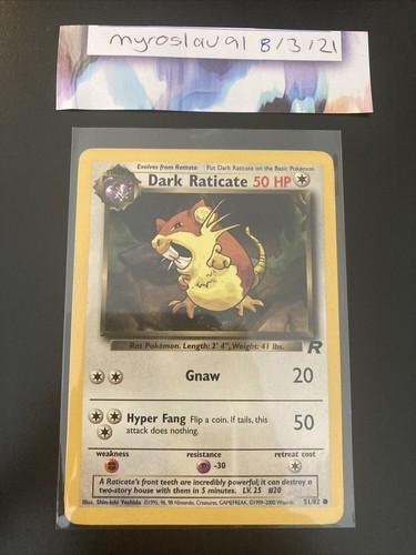Dark raticate team rocket - dark,