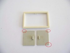 PLAYMOBIL (Q31102) CHANTIER - Cadre Fenêtre et Volets Roulotte 3207 3474 Cassés