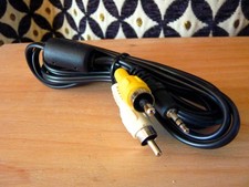 Cable RCA male jaune Blanc DVR GPS TV cordon prise jack neuf