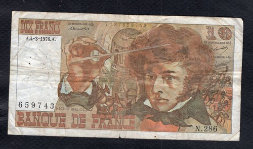 Francs berlioz 3 1976 - francs, 4.3.1976