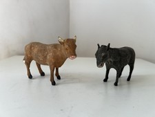 Ane et Bœuf de crèche santon Devineau