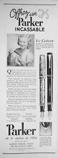 AD PRINT Original 1932 - PARKER Duofold luxury penholder