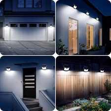 Applique, Lampe Solaire Exterieur, 【Lot de 4】, 3 Modes IP65 Étanche