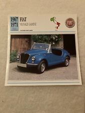 CARTE FICHE AUTO FIAT  VIGNALE GAMINE 1967 1971