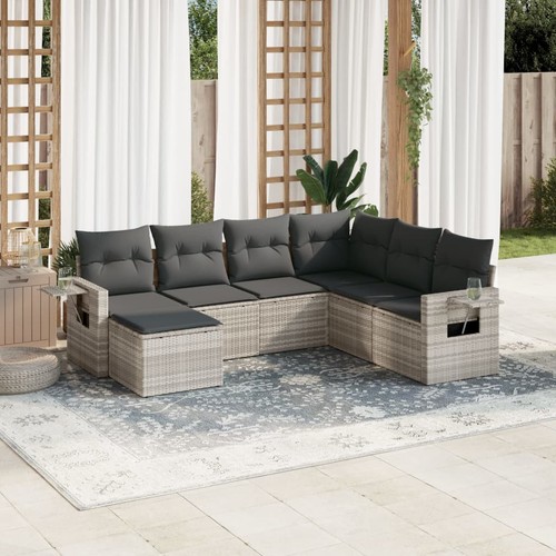 Salon jardin avec coussins - salon,