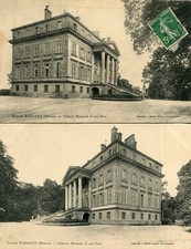 MARGAUX CANTENAC LOT 2 cartes sur le château de Margaux et son parc