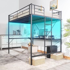 Full size metal loft bunk - size,