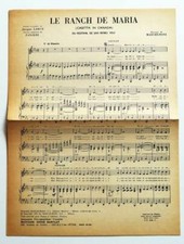 Partition vintage sheet music