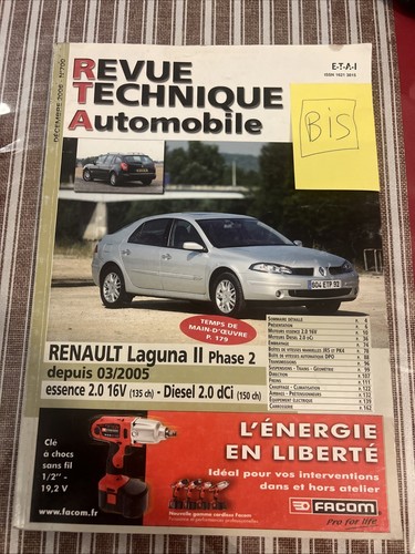 Revue technique renault - technique, laguna