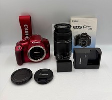 Appareil photo rouge Canon EOS