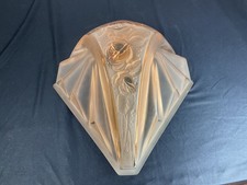 ancienne grande plaque applique lustre Muller Frères Lunéville Art Déco .