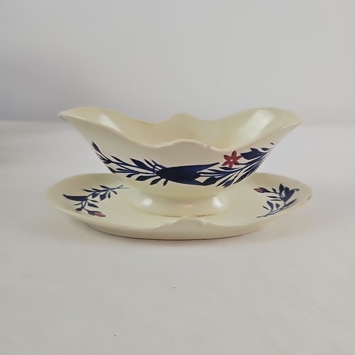 Saucière décor papillon - décor,