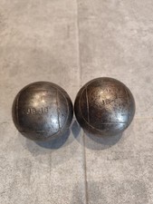 Ancienne doublette De pétanque JB Diamètre 73 Mm 725 Gr