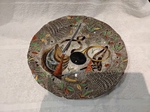Plat rond faience gien - plat,