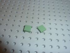 2 x SandGreen Lego Tile 1 x 1 ref 3070b / Set 4729/3450/7194