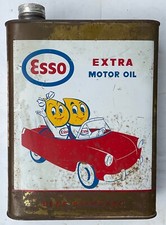 ANCIEN BIDON D’HUILE ESSO MONSIEUR & MADAME GOUTTE D’HUILE OIL CAN ALTE ÖLKANNE