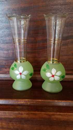 Vintage pair frosted - of,