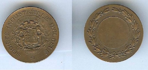 Médaille table elbeuf - -,