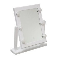 Miroir LED à Poser "Hollywood" 40cm Blanc