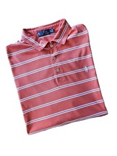 Polo Ralph Lauren corail XXL homme en coton logo blanc très bon état