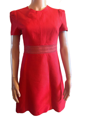 Sandro robe rouge manches - sandro,