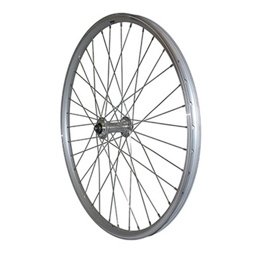 Roue vtt avant alu argent - 24",