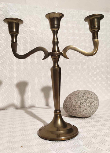 Bougeoir laiton chandelier - en, laiton,