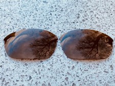 Gravé Polarisé Ambre / Marron Rechange Lentilles Pour Oakley Half Jacket 2.0