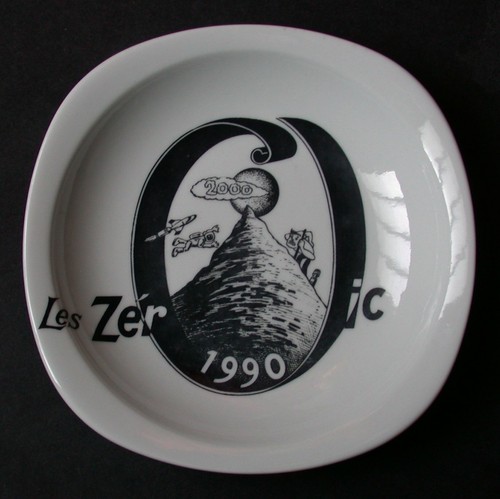 Cendrier porcelaine pyroblan - cendrier,