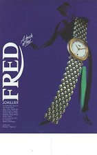 PUBLICITE ADVERTISING 1991   FRED montre " A TOUCH "