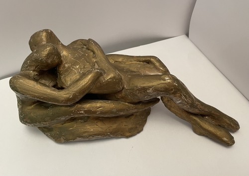 Sculpture couple enlacé xxe - sculpture,