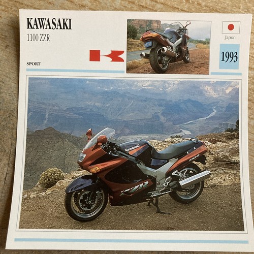 Kawasaki 1100 zzr - 1993, carte