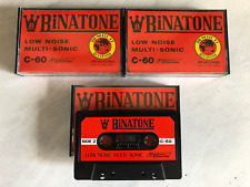 3 Cassettes Audio/Tapes/Binatone C-60 Low Noise/Hifi vintage